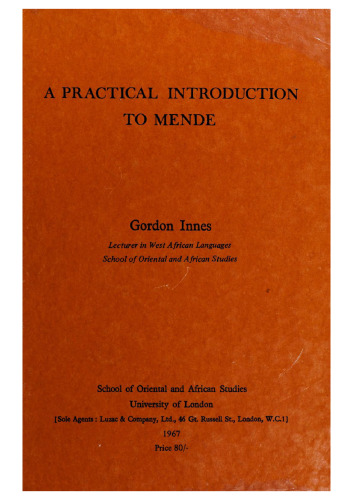 A Practical Introduction to Mende (language)