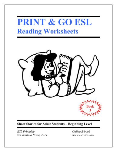 Short Stories for Adult Students - Beginner level - Book 3