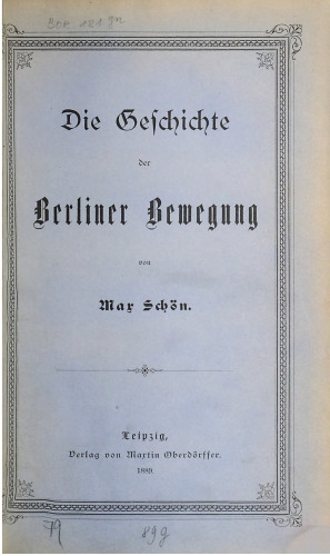 Geschichte der Berliner Bewegung