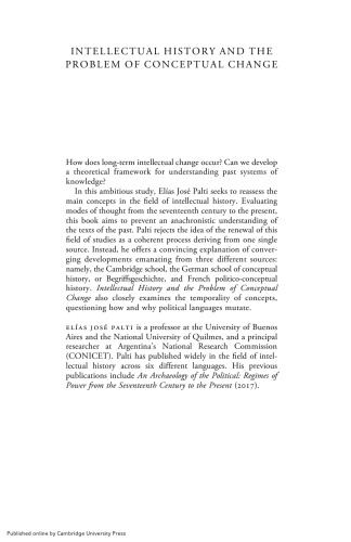 Intellectual History and the Problem of Conceptual Change