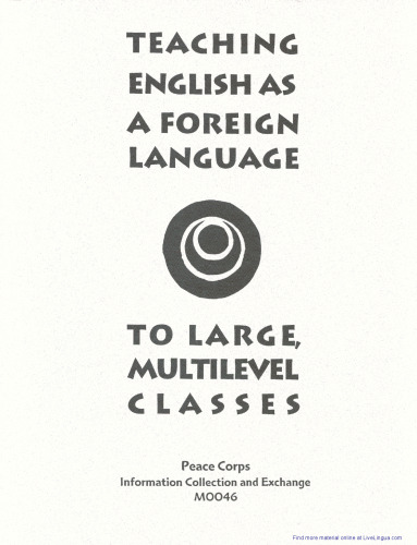 Teaching English as a foreign language to large, multilevel classes