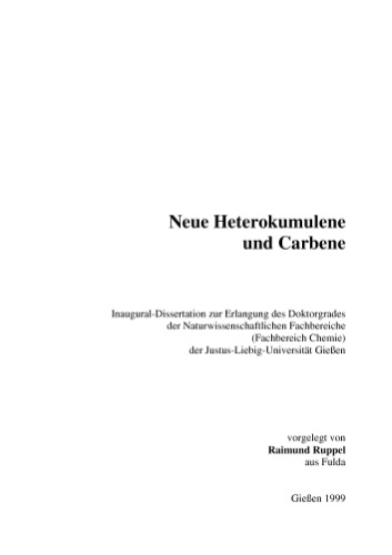 Neue Heterokumulene und Carbene
