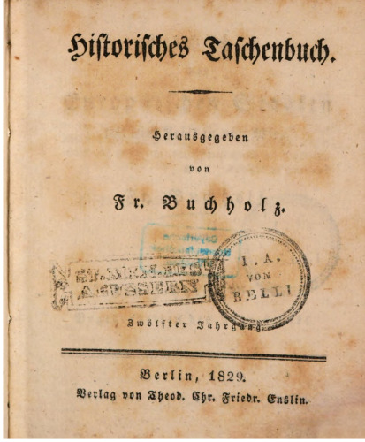 Die Begebenheiten des Jahres 1826