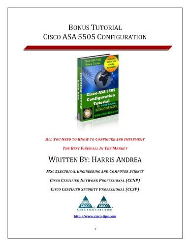 Cisco ASA 5505 Configuration Tutorial