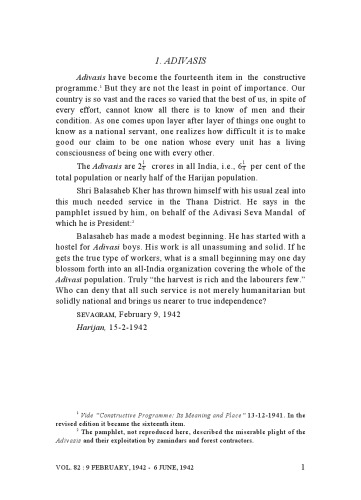 The Complete Works of Mahatma Gandhi Volume 82