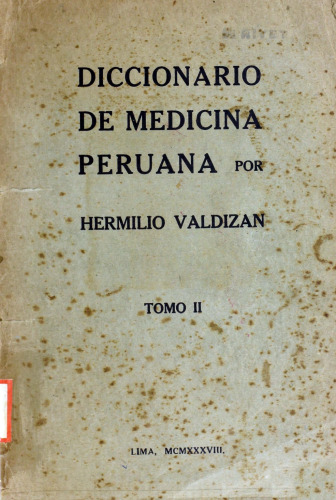Diccionario de medicina peruana