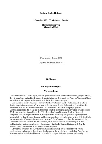 Lexikon des Buddhismus. Grundbegriffe – Traditionen – Praxis