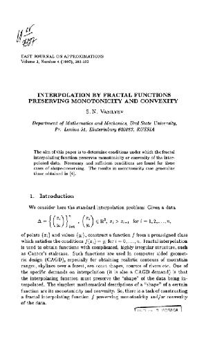 Interpolation by fractal functions preserving monotonicity and convexity