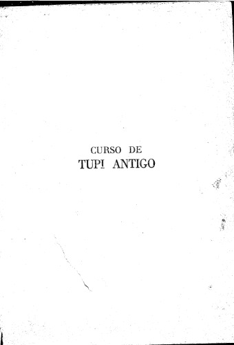 Curso de Tupi Antigo