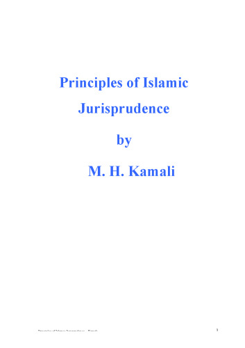 Principles of Islamic Jurisprudence