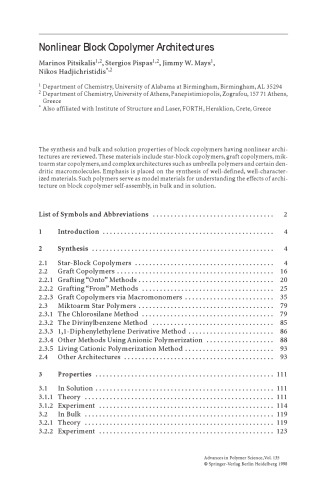 Blockcopolymers - Polyelectrolytes - Biodegradation