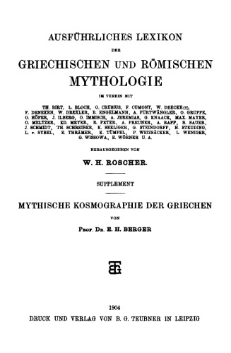 Mythische Kosmographie der Griechen