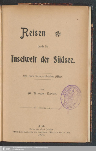 Reisen durch die Inselwelt der Südsee