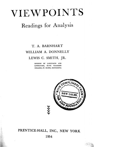 Viewpoints: Readings for Analysis