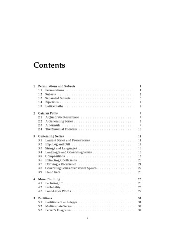 Lecture notes on combinatorics [Lecture notes]