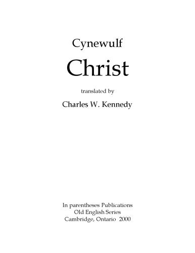 Christ, translated by Charles W. Kennedy