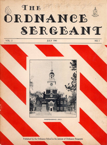 The Ordnance Sergeant Volume 2 Number 1