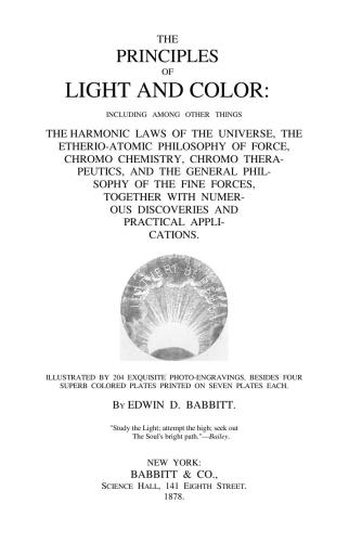 Principles of Light and Color