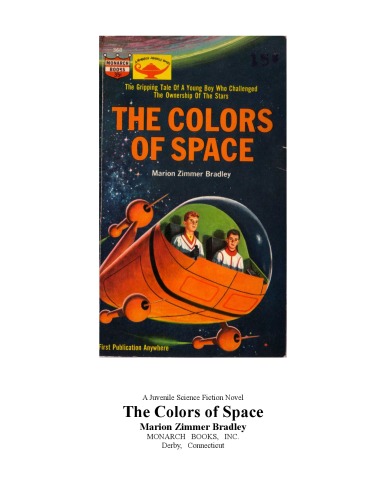 The Colors of Space (Monarch 368)