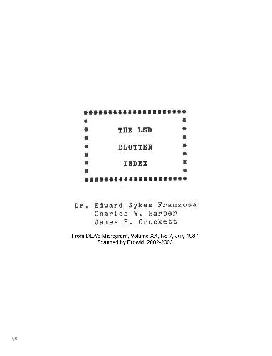 LSD Blotter Pictures