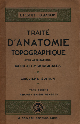Traite d'anatomie topographique