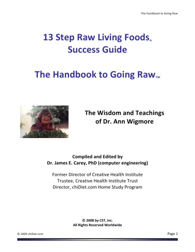 The Handbook to Going Raw