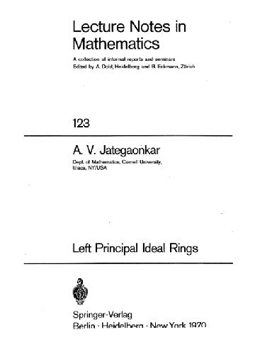 Left principal ideal rings MAa