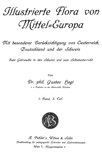 Dicotyledones (IV. Teil) : Sympetalae.
