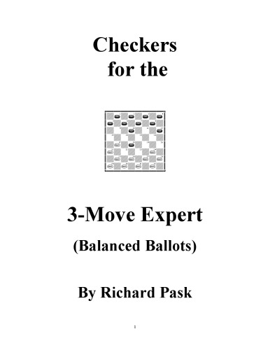 Checkers for the 3-Move Expert (Balanced Ballots)