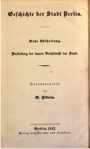 Geschichte der Stadt [Berlin]
