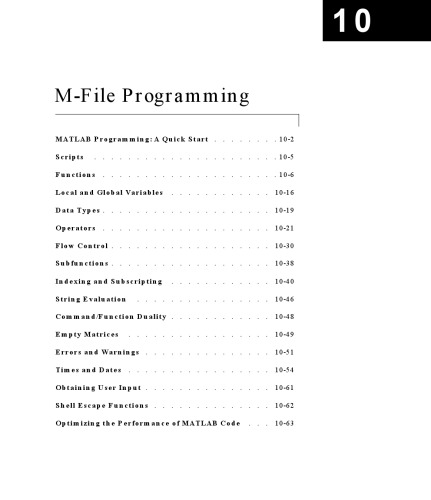 MATLAB Programming