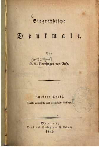 Biographische Denkmale