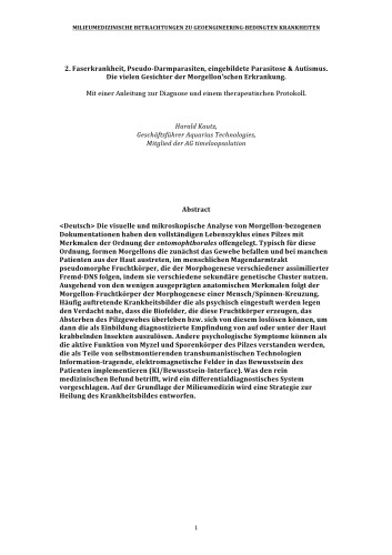 MILIEUMEDIZINISCHE BETRACHTUNGEN ZU GEOENGINEERING-­‐BEDINGTEN KRANKHEITEN Morgelons