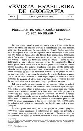 Princípios da colonização europeia no sul do Brasil