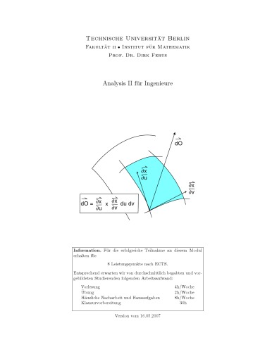 Analysis II für Ingenieure [Lecture notes]