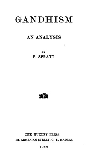 Gandhism: An Analysis