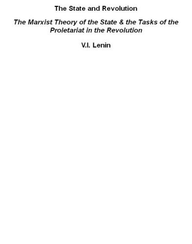 The State and Revolution