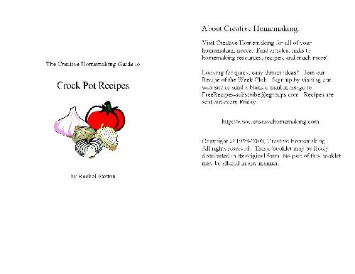 Crock Pot Recipes