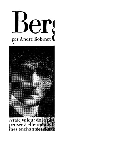 Bergson et les Métamorphoses de la Durée