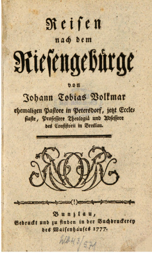 Reisen nach dem Riesengebirge