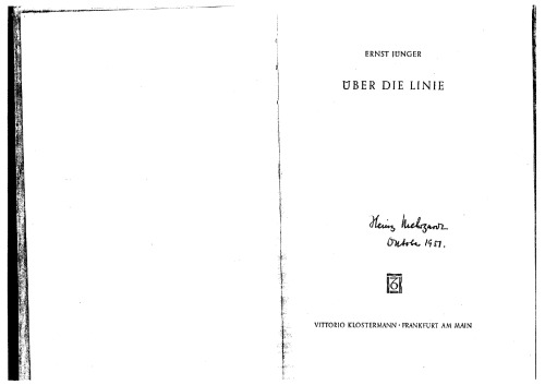 Über die Linie