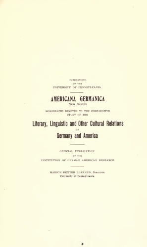Early German Music in Philadelphia