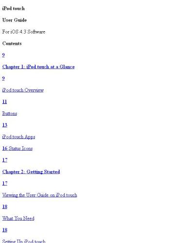 iPod touch iOS 4 User Guide