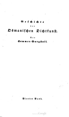 Von der Regierung Sultan Suleiman's II. bis auf unsere Zeit 1687-1838
