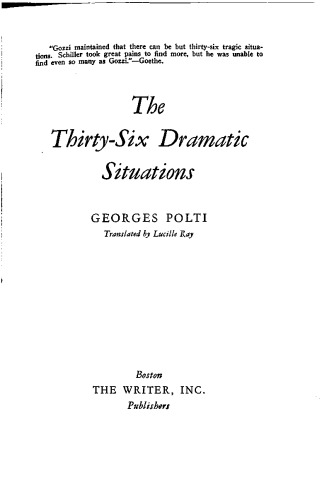 The Thirty-Six Dramatic Situations