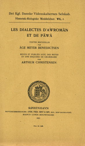 Les dialectes d’Awromān et de Pāwä