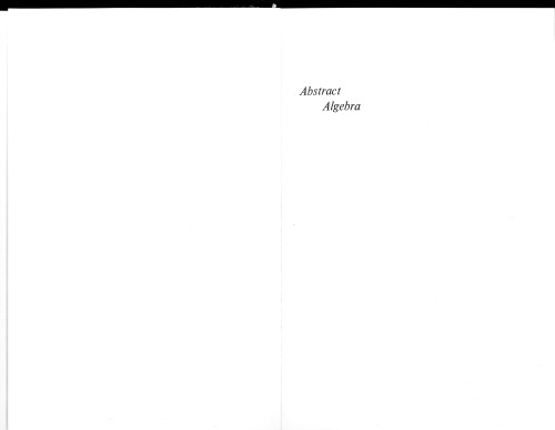 Abstract Algebra