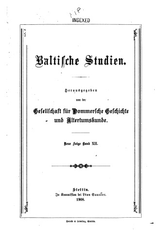 Baltische Studien