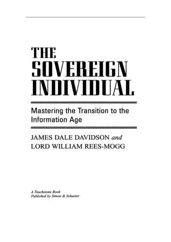 主权个人：掌握信息时代的变革 The Sovereign Individual: Mastering the transition to the Information Age