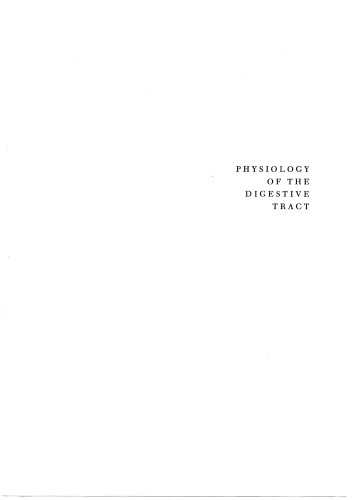 Physiology of the Digestive Tract: An Introductory Text
